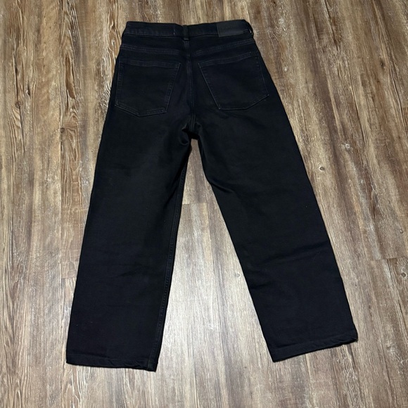 Everlane The Way High Jeans Women's 25R Black Organic Cotton Cropped Denim - Picture 5 of 5